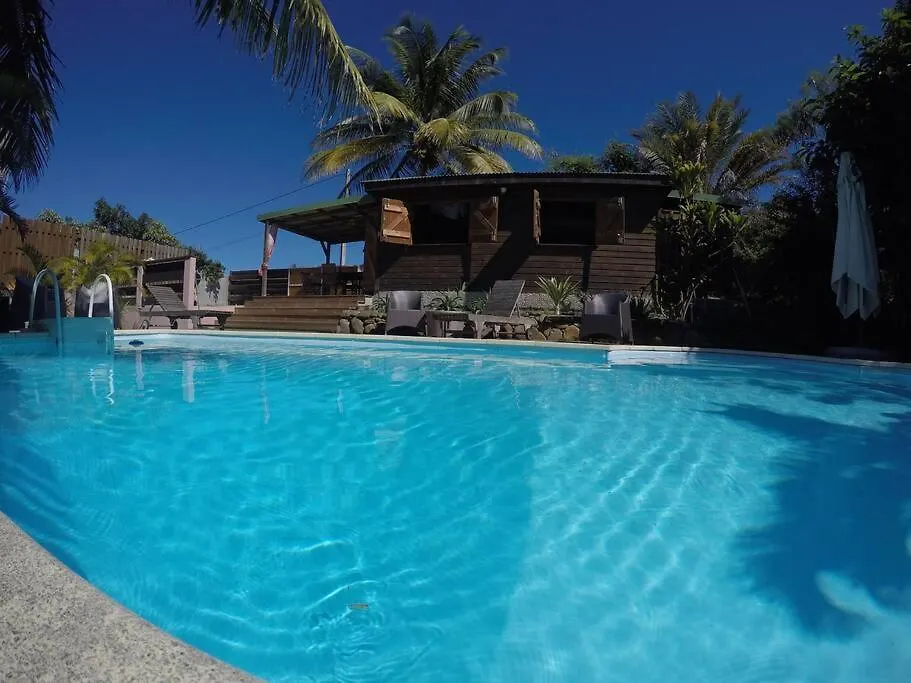 Holiday home Rare : Bungalow Bois Avec Piscine Privee , Gite Ti Plaisir Le Moule